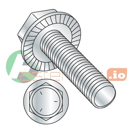 Grade 5, 5/16-18 Hex Head Cap Screw, Zinc Plated Steel, 3/4 In L, 1250 PK